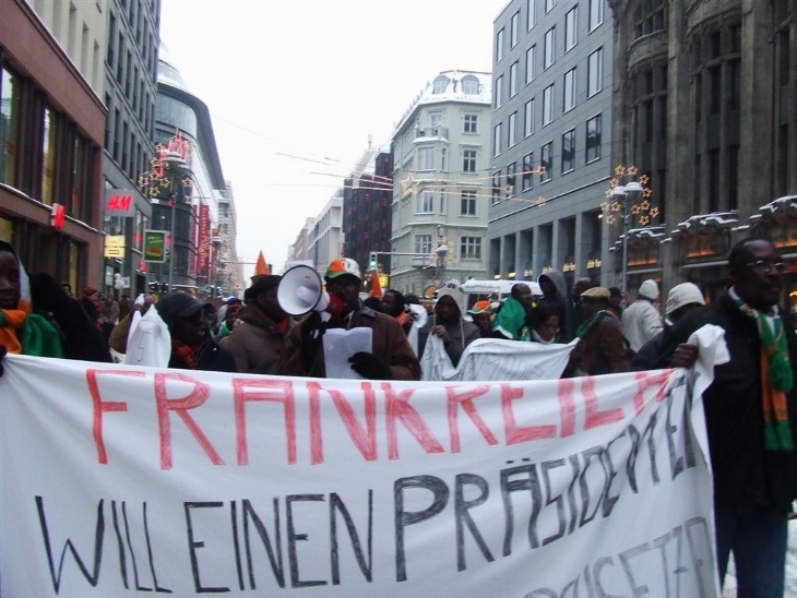 Manifestation à Genève en faveur de Laurent Gbagbo